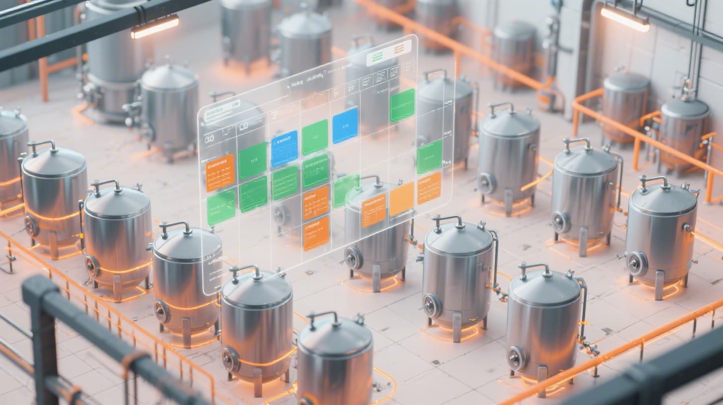 Brewery Tank Scheduling: From Spreadsheets to Visual Drag-and-Drop Planning